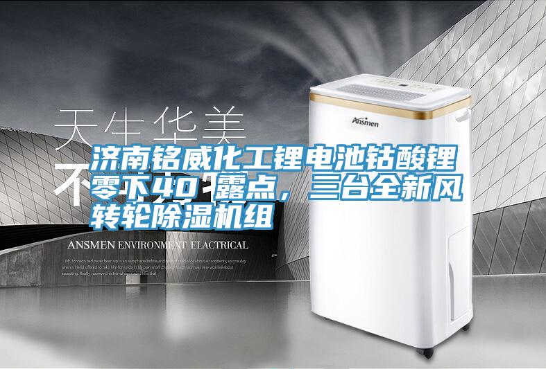 濟南銘威化工鋰電池鈷酸鋰零下40℃露點，三臺全新風轉(zhuǎn)輪除濕機組