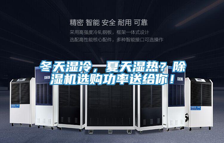 冬天濕冷，夏天濕熱？除濕機選購功率送給你！