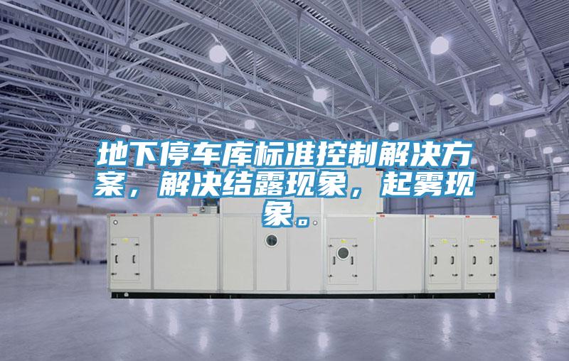 地下停車庫標(biāo)準(zhǔn)控制解決方案，解決結(jié)露現(xiàn)象，起霧現(xiàn)象。