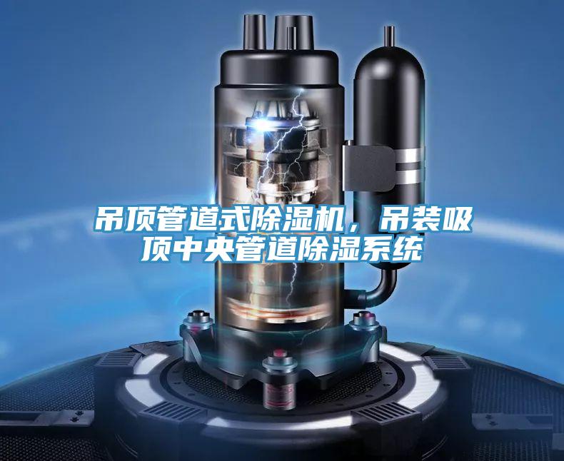 吊頂管道式除濕機(jī)，吊裝吸頂中央管道除濕系統(tǒng)