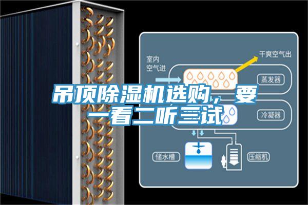 吊頂除濕機(jī)選購，要一看二聽三試