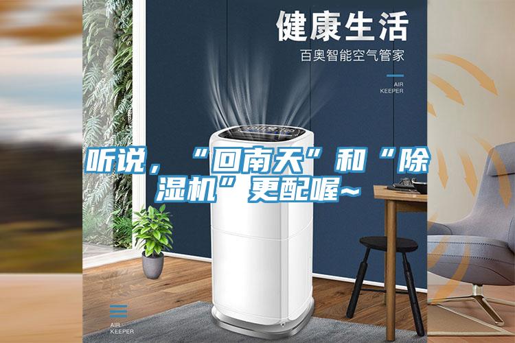 聽(tīng)說(shuō)，“回南天”和“除濕機(jī)”更配喔~