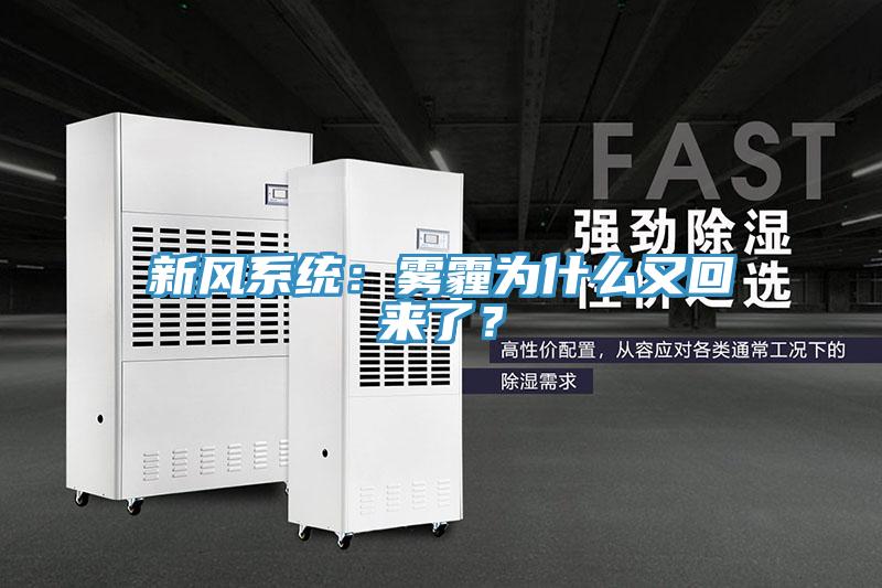 新風(fēng)系統(tǒng)：霧霾為什么又回來了？