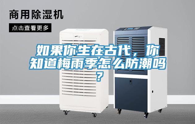 如果你生在古代，你知道梅雨季怎么防潮嗎？