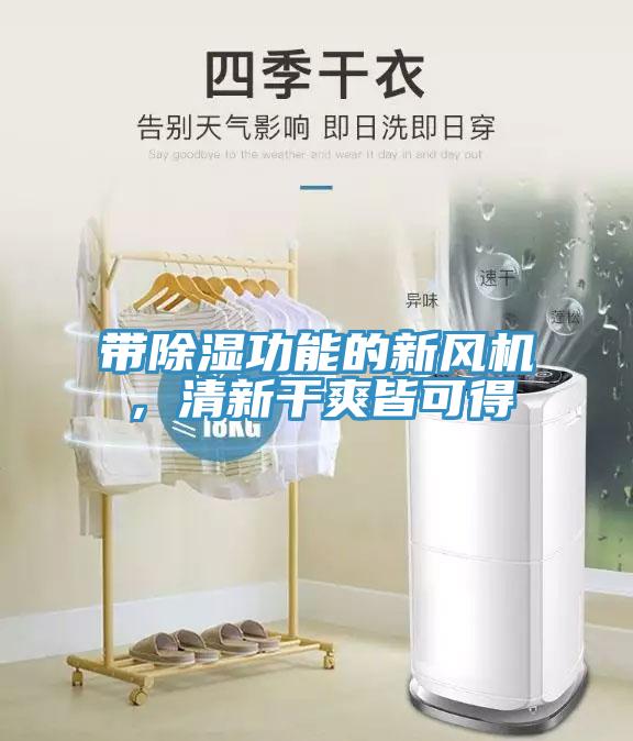 帶除濕功能的新風(fēng)機(jī)，清新干爽皆可得
