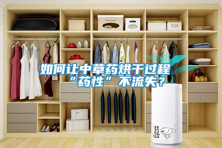 如何讓中草藥烘干過程“藥性”不流失？