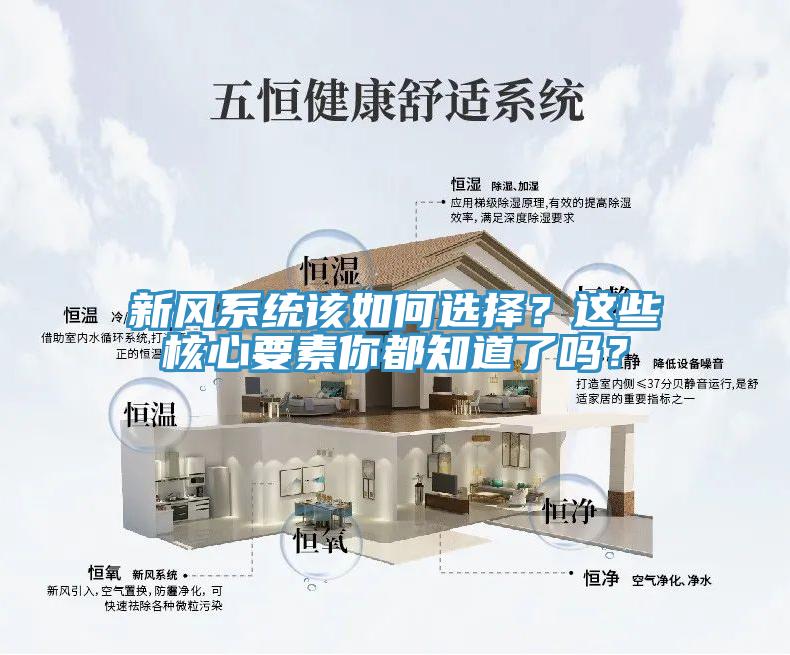 新風(fēng)系統(tǒng)該如何選擇？這些核心要素你都知道了嗎？