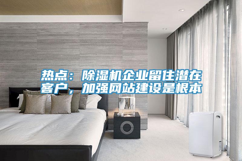 熱點(diǎn)：除濕機(jī)企業(yè)留住潛在客戶，加強(qiáng)網(wǎng)站建設(shè)是根本