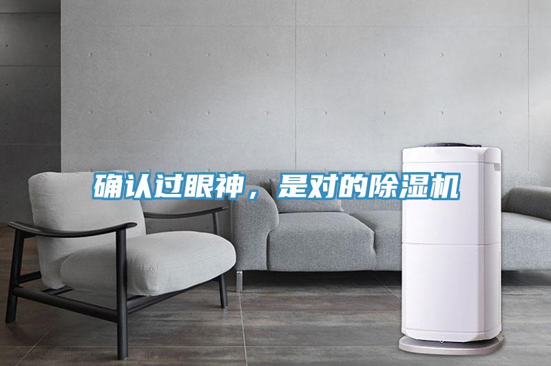 確認過眼神，是對的除濕機