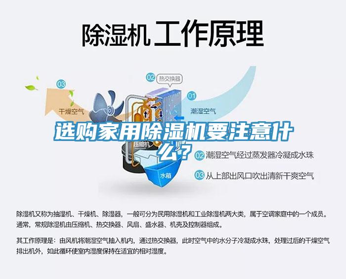選購家用除濕機要注意什么？