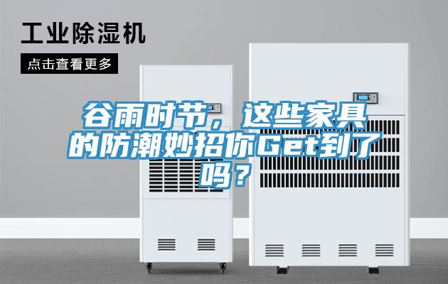 谷雨時(shí)節(jié)，這些家具的防潮妙招你Get到了嗎？