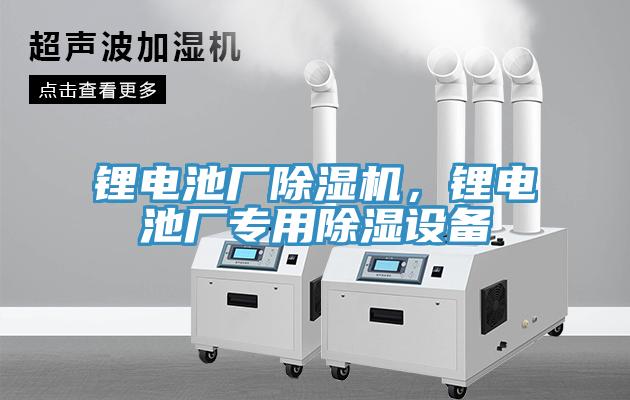 鋰電池廠除濕機(jī)，鋰電池廠專用除濕設(shè)備