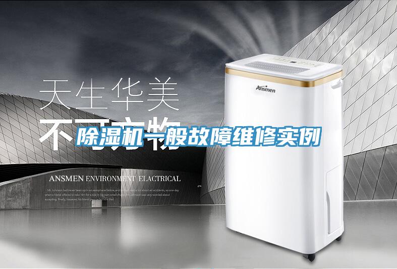 除濕機(jī)一般故障維修實例
