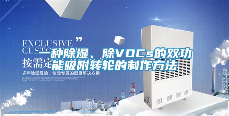 一種除濕、除VOCs的雙功能吸附轉(zhuǎn)輪的制作方法