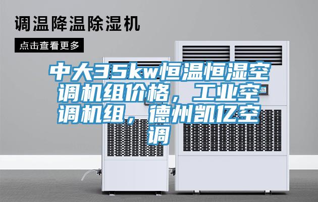 中大35kw恒溫恒濕空調(diào)機組價格，工業(yè)空調(diào)機組，德州凱億空調(diào)