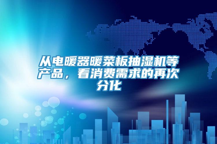 從電暖器暖菜板抽濕機(jī)等產(chǎn)品，看消費(fèi)需求的再次分化