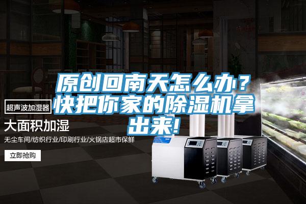 原創(chuàng)回南天怎么辦？快把你家的除濕機(jī)拿出來(lái)!