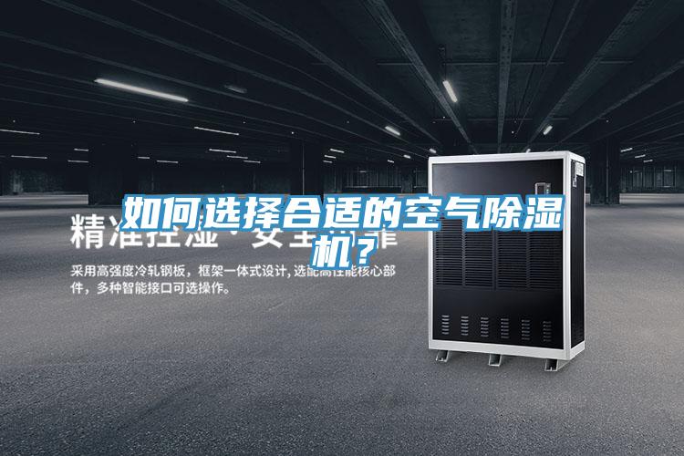 如何選擇合適的空氣除濕機？