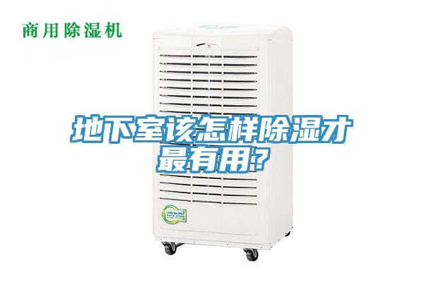 地下室該怎樣除濕才最有用？