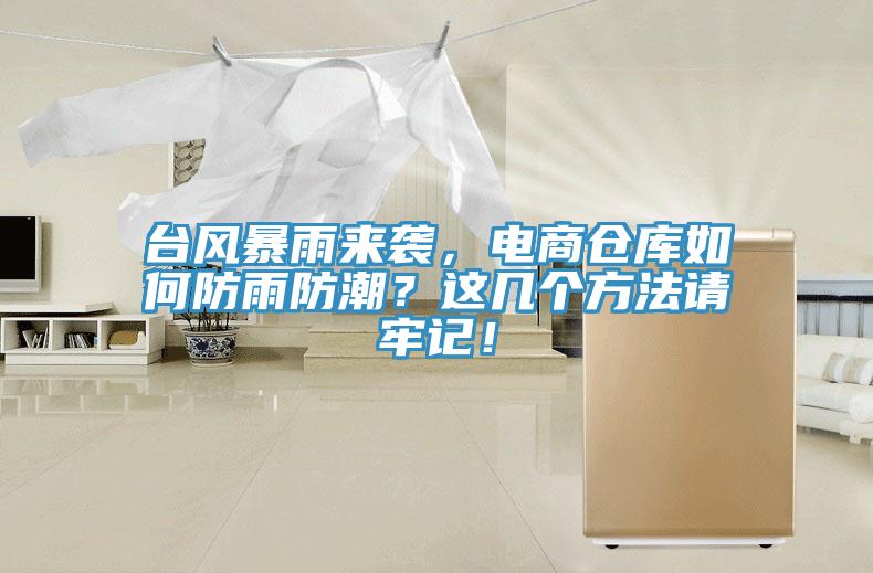 臺風(fēng)暴雨來襲，電商倉庫如何防雨防潮？這幾個(gè)方法請牢記！