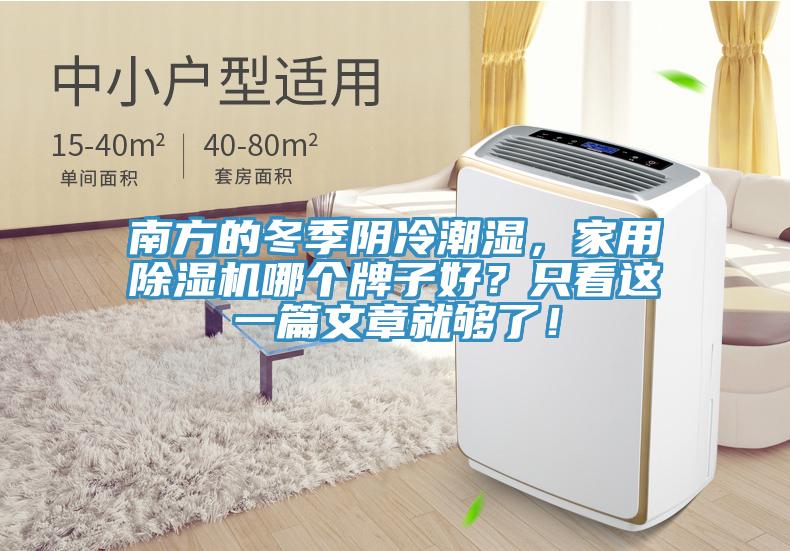 南方的冬季陰冷潮濕，家用除濕機哪個牌子好？只看這一篇文章就夠了！