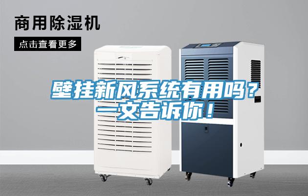 壁掛新風(fēng)系統(tǒng)有用嗎？一文告訴你！