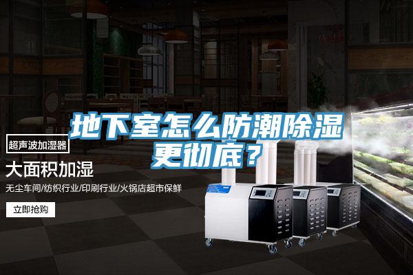 地下室怎么防潮除濕更徹底？