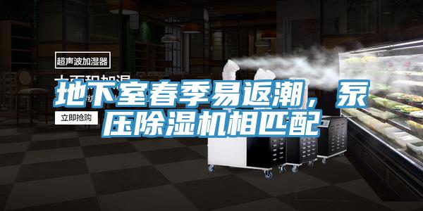 地下室春季易返潮，泵壓除濕機相匹配