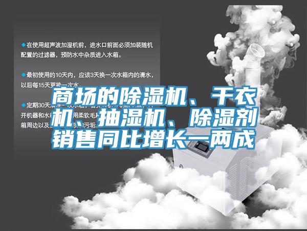 商場的除濕機(jī)、干衣機(jī)、抽濕機(jī)、除濕劑銷售同比增長一兩成