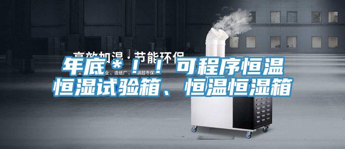 年底＊！！可程序恒溫恒濕試驗箱、恒溫恒濕箱