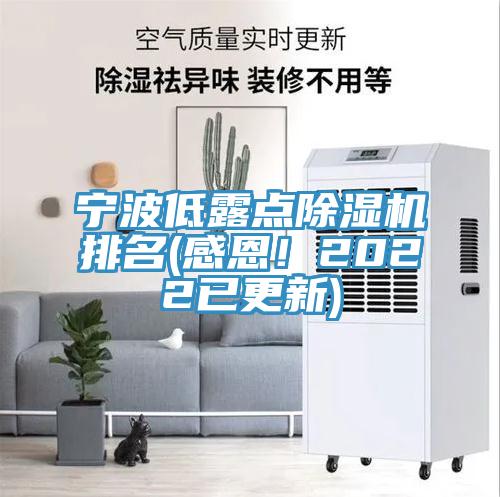 寧波低露點除濕機排名(感恩！2022已更新)