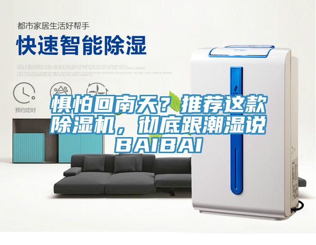 懼怕回南天？推薦這款除濕機(jī)，徹底跟潮濕說BAIBAI