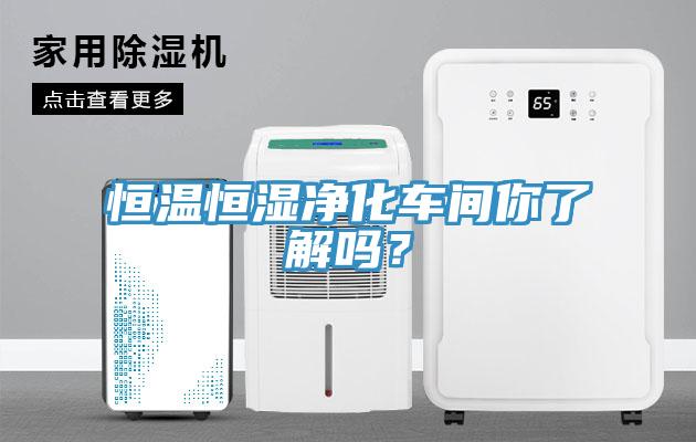 恒溫恒濕凈化車間你了解嗎？