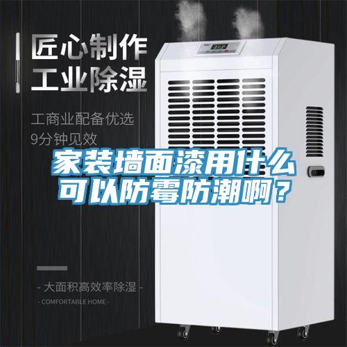 家裝墻面漆用什么可以防霉防潮??？
