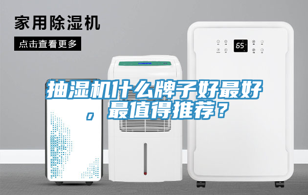 抽濕機什么牌子好最好，最值得推薦？