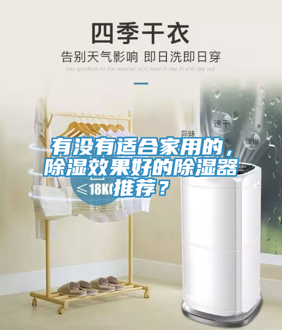 有沒有適合家用的，除濕效果好的除濕器推薦？
