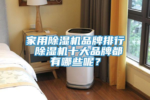 家用除濕機品牌排行 除濕機十大品牌都有哪些呢？