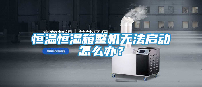 恒溫恒濕箱整機無法啟動怎么辦？