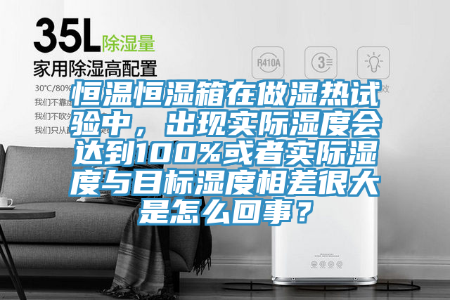 恒溫恒濕箱在做濕熱試驗中，出現(xiàn)實際濕度會達到100%或者實際濕度與目標濕度相差很大是怎么回事？