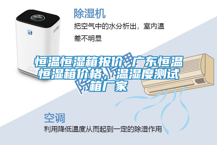 恒溫恒濕箱報價 廣東恒溫恒濕箱價格，溫濕度測試箱廠家