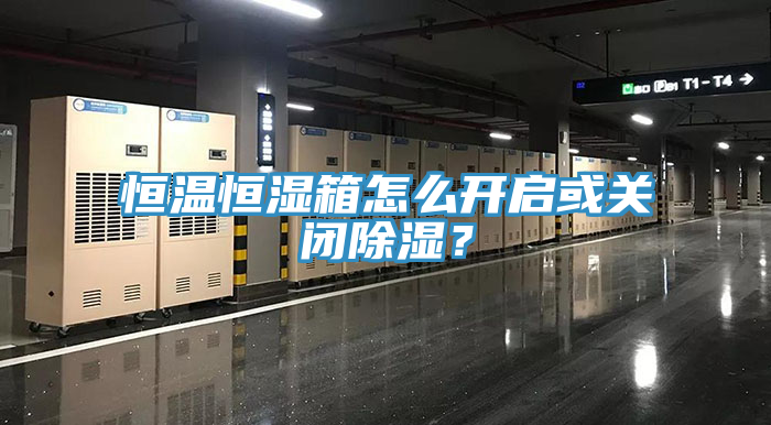 恒溫恒濕箱怎么開啟或關(guān)閉除濕？