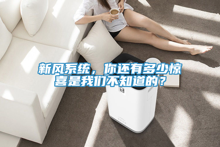 新風系統(tǒng)，你還有多少驚喜是我們不知道的？