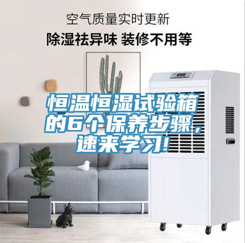 恒溫恒濕試驗箱的6個保養(yǎng)步驟，速來學(xué)習(xí)!