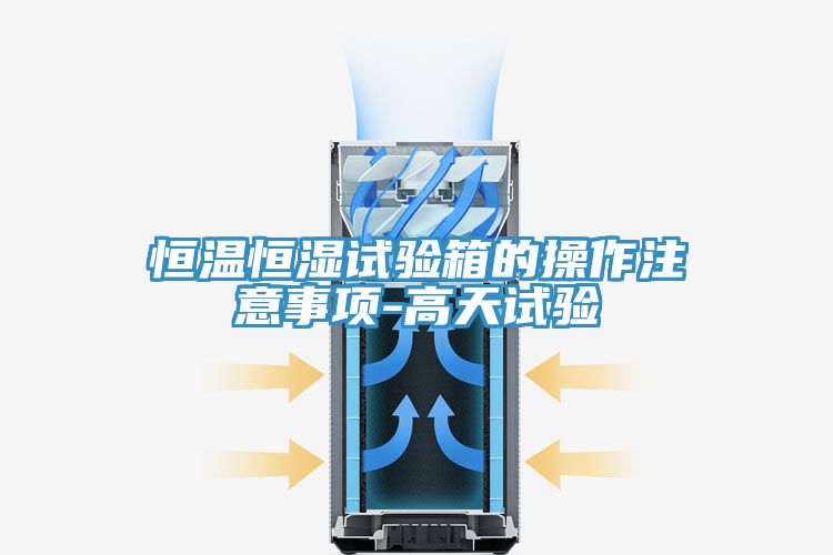 恒溫恒濕試驗(yàn)箱的操作注意事項-高天試驗(yàn)