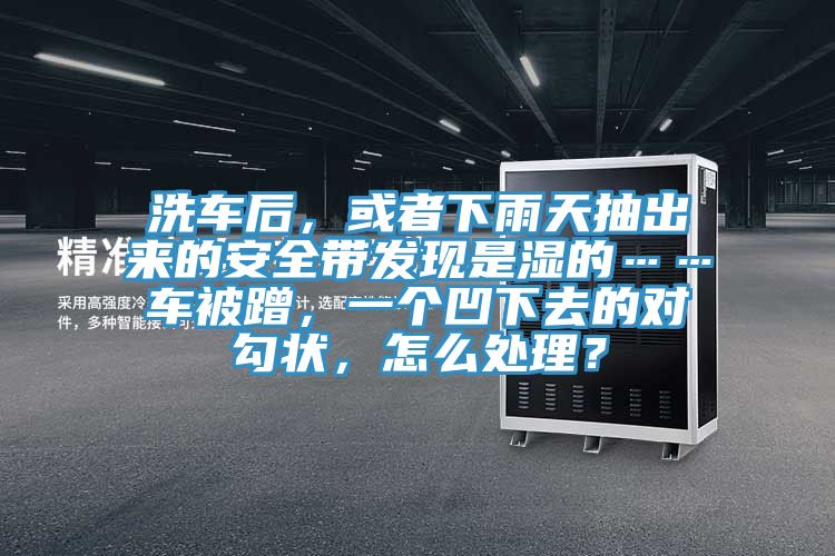 洗車后，或者下雨天抽出來的安全帶發(fā)現(xiàn)是濕的……車被蹭，一個凹下去的對勾狀，怎么處理？