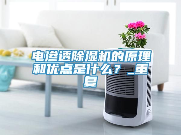 電滲透除濕機(jī)的原理和優(yōu)點是什么？_重復(fù)