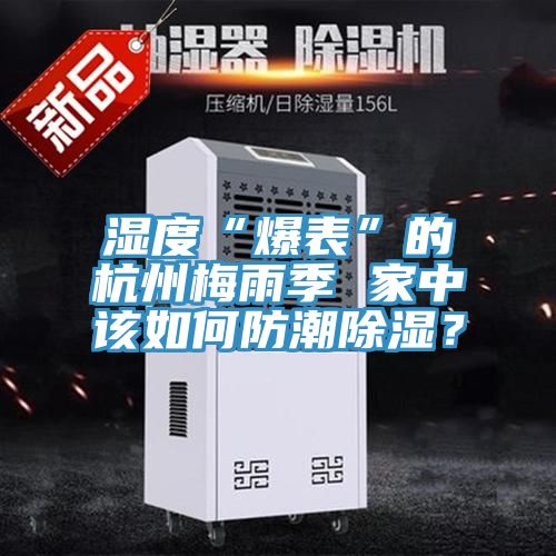 濕度“爆表”的杭州梅雨季 家中該如何防潮除濕？