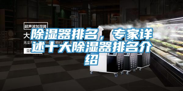 除濕器排名，專家詳述十大除濕器排名介紹