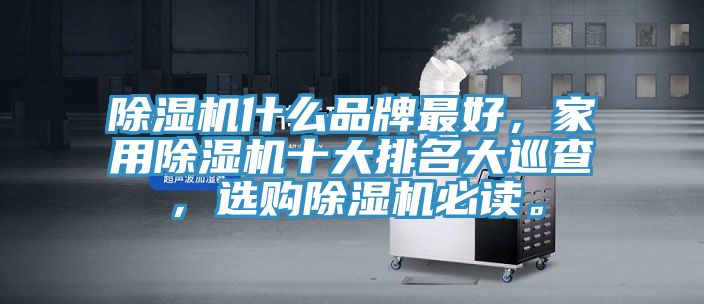 除濕機(jī)什么品牌最好，家用除濕機(jī)十大排名大巡查，選購除濕機(jī)必讀。