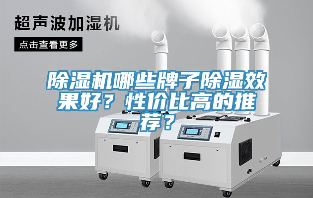 除濕機哪些牌子除濕效果好？性價比高的推薦？